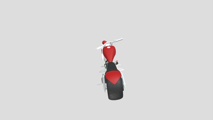 Chopper-motorcycle 3D Model