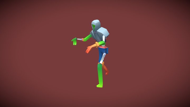 Zombie Melee - Animated & Game Ready 3D Model