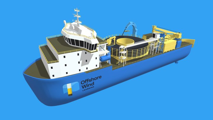 Cable Lay Vessel 3D Model