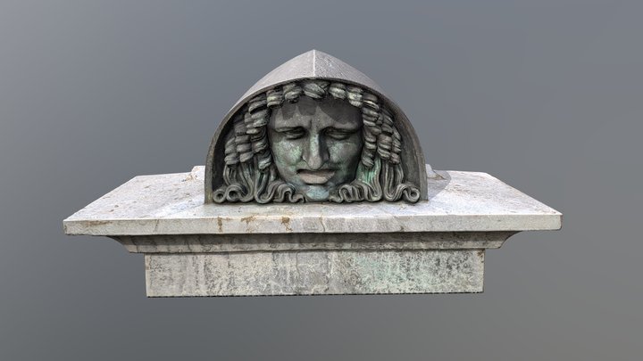 Ornamental Head Sculpture 3D Model