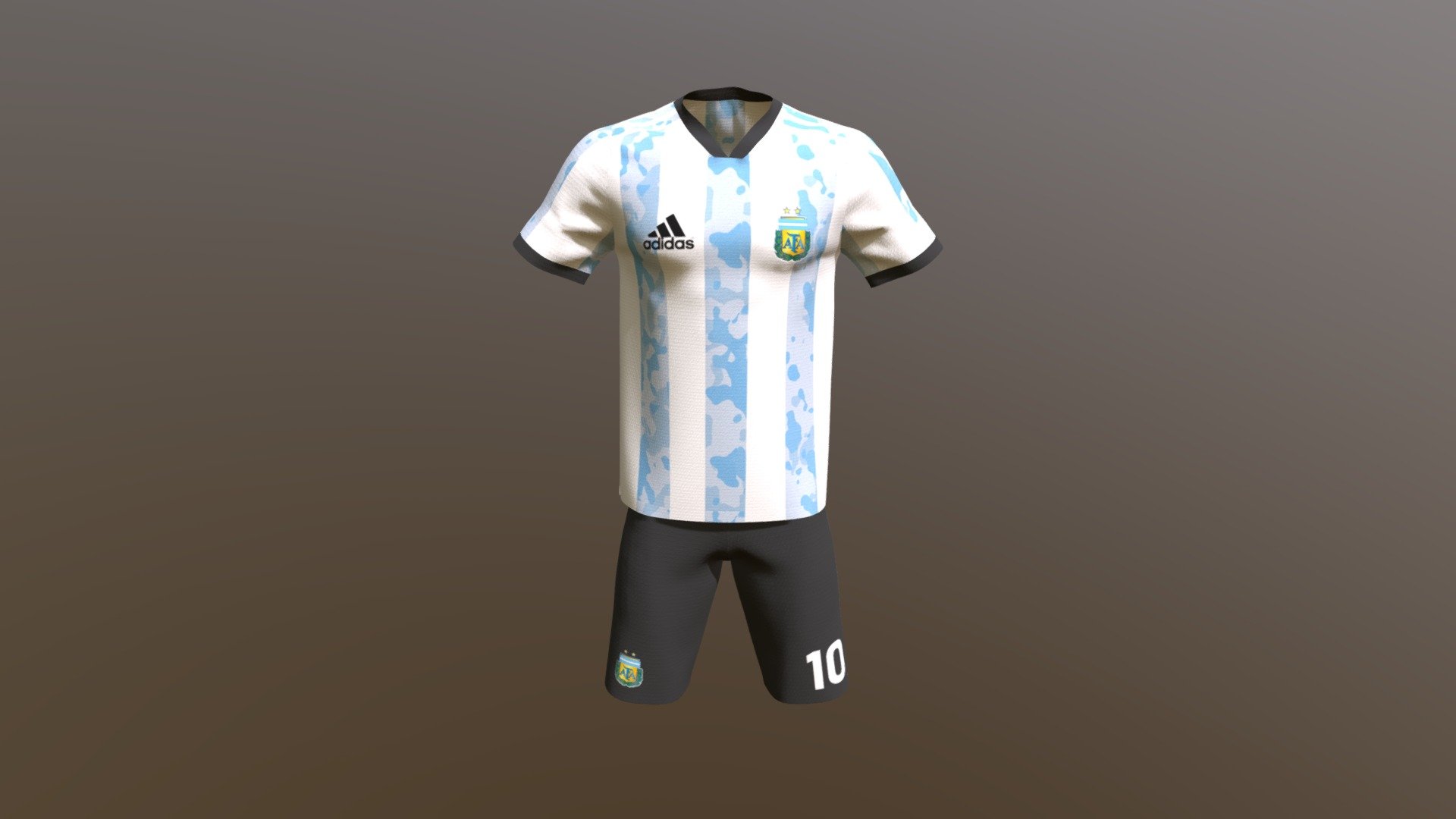 Football Jersey Argentina Buy Royalty Free 3D model by JAN1 LAB
