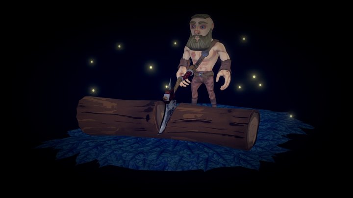 Viking of the full moon 3D Model