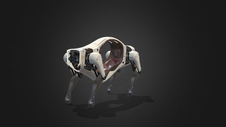 Modern Self-Propelled Sedan Chair 3D Model