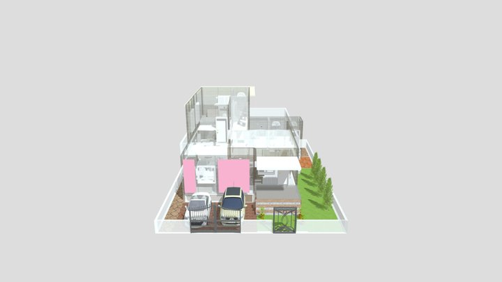 Abi Niranjan house at Namakkal 3D Model