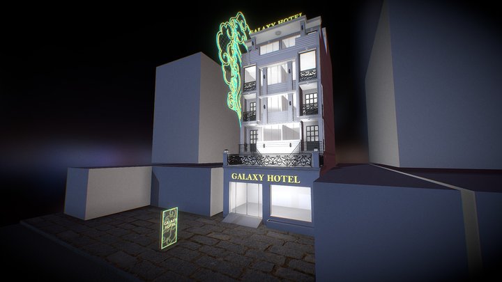GALAXY HOTEL op 3 3D Model