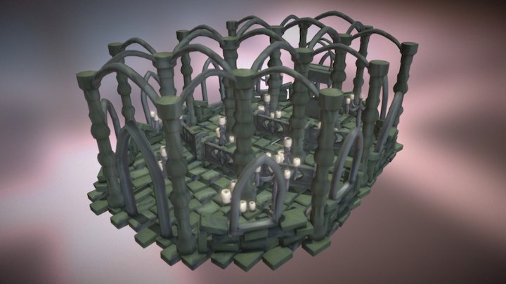 Abandoned Cathedral 3D Model