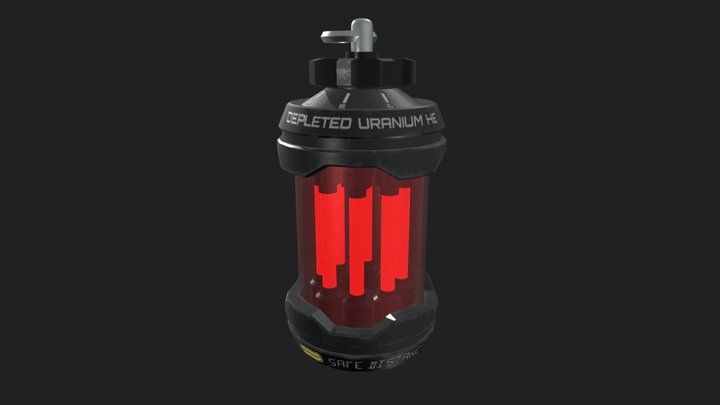 Depleted Uranium Grenade 3D Model