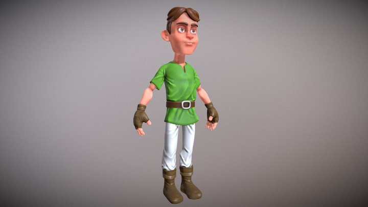 Personagem curso do Gustavo Rosa 3D Model