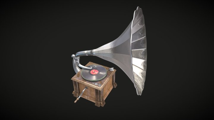 Граммофон 3D Model