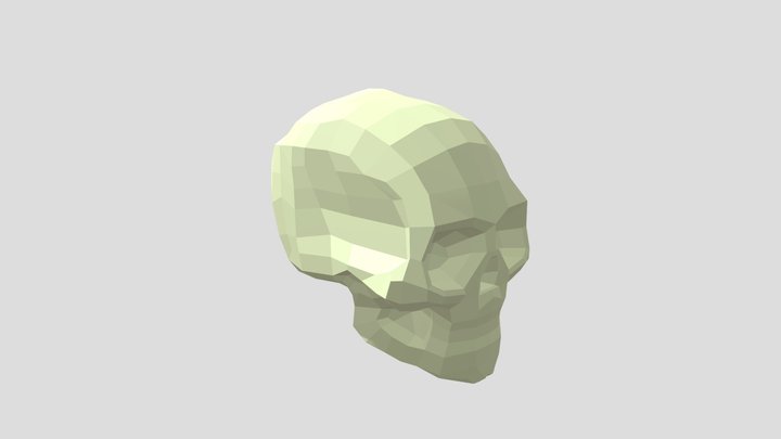 Skull Low Poly 3D Model