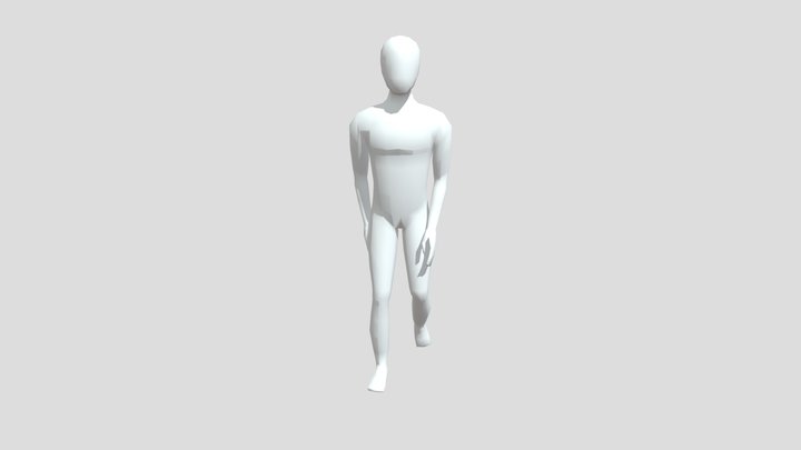 Walk Cycle 3D Model