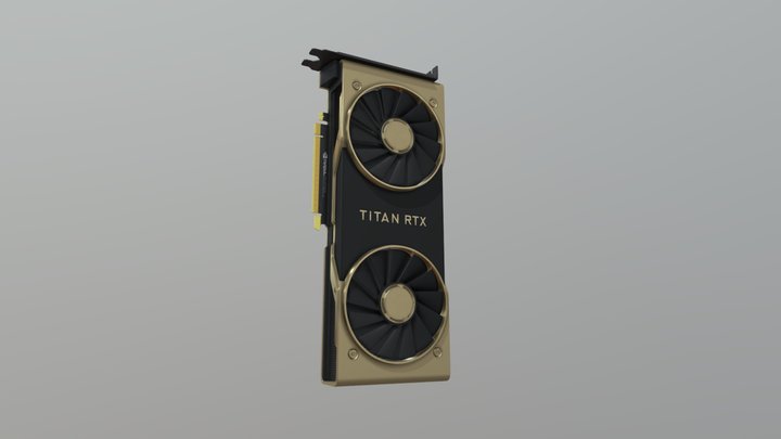 GeForce TITAN RTX 3D Model