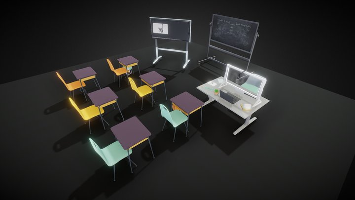 Модель продукта classroom 3D Model