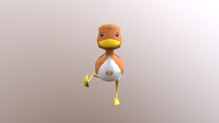 Lowpoly duck 3D Model