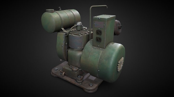 PE-77-D Generator 3D Model