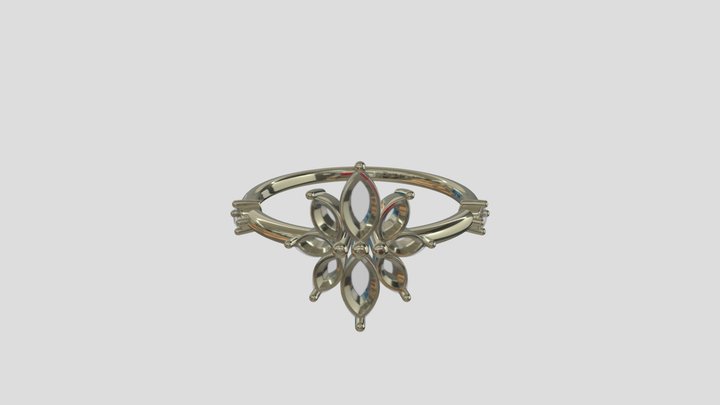 ADRG008 Diamond ring engagemet wedding jewelry – Modello 3D gratuito STL