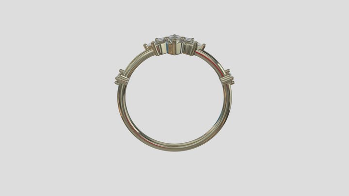 ADRG008 Diamond ring engagemet wedding jewelry 3D Model