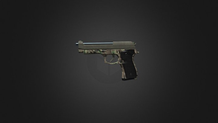 Pistola de Supervivencia 3D Model
