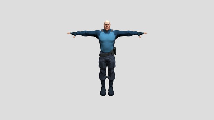 Generic Male (Skin 1) (T-pose) – Modello 3D gratuito STL