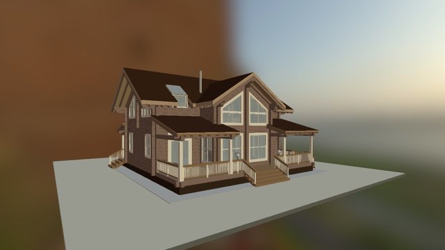 Пример модели дома 3D Model