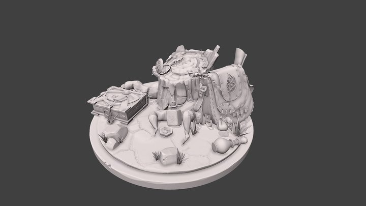 Adventurer's Camp-Exam 3D Model