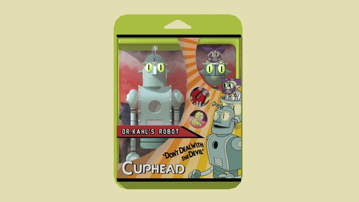 Cuphead Figures - Kahl's robot 3D Model