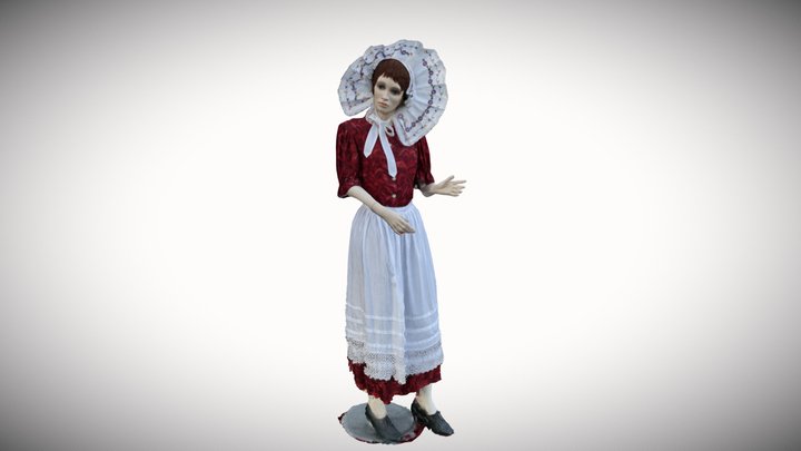 Lausitzer Tracht Guste 3D Model