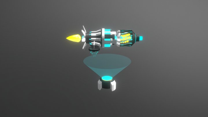 sci-fi engine 3D Model