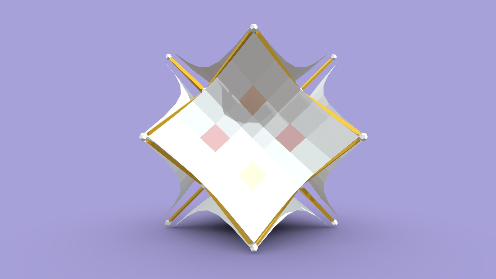Hyperboloid sufaces in Diamantine frame