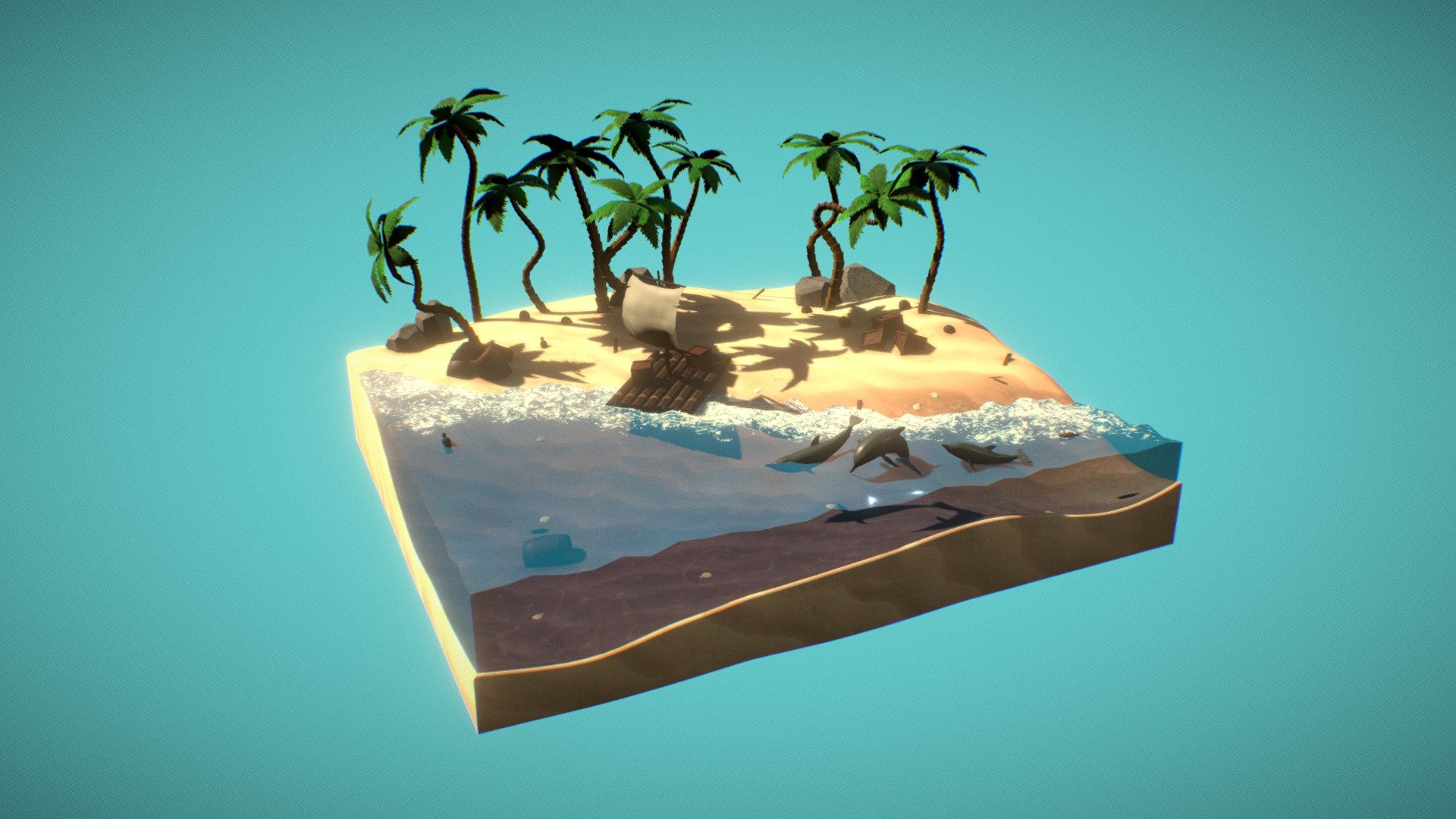 Island Download Free 3D Model By Pinguale 05d15bc Sketchfab   A3c0f7f88ea54d578ec1725839e9c8e3 