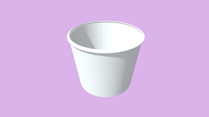 Ice Cream Cup 3D Model