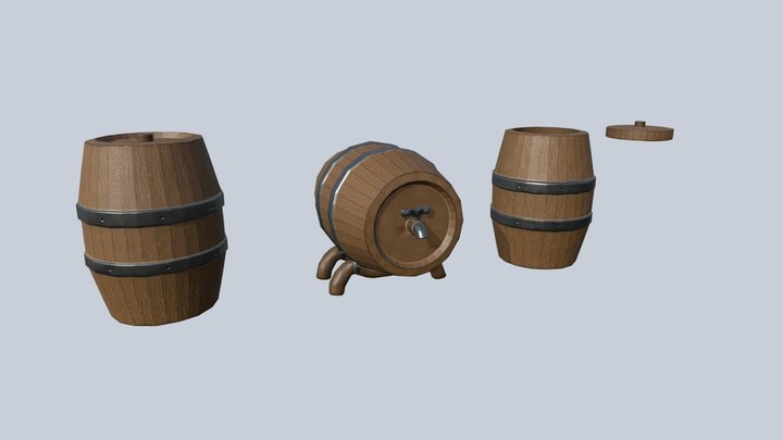 Waterbarrel 3D models - Sketchfab