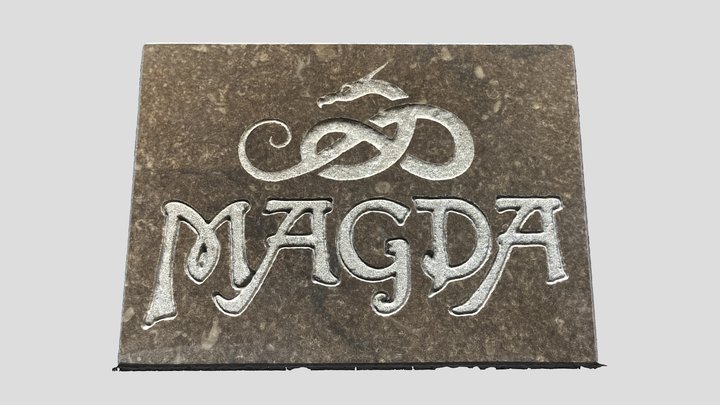 Magda, dragon, calcaire St-Marc 3D Model