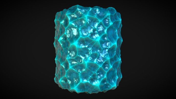 Stylised crystal Material 3D Model