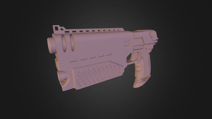 Lawgiver handgun (Judge Dredd movie) 3D Model