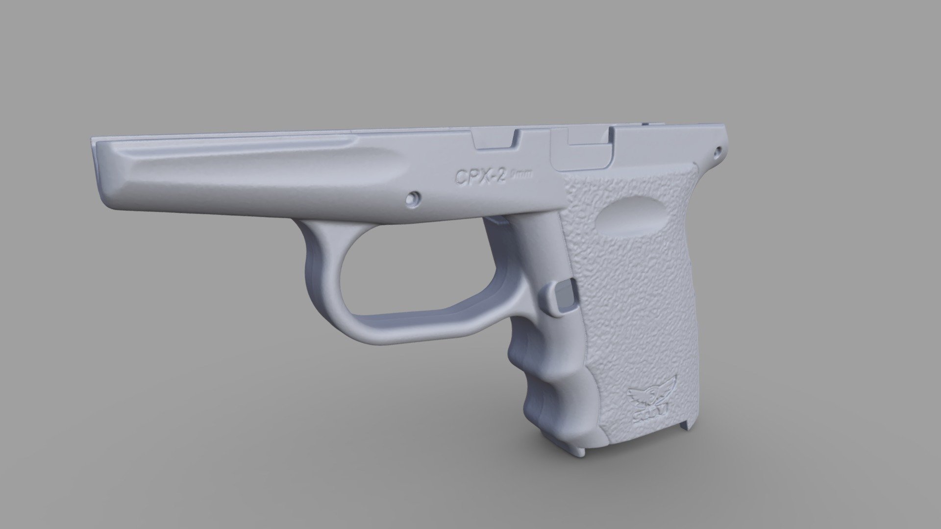 Pistol Frame 3D Scan 3D model by Laser Design ( Laserdesign) 05d3455