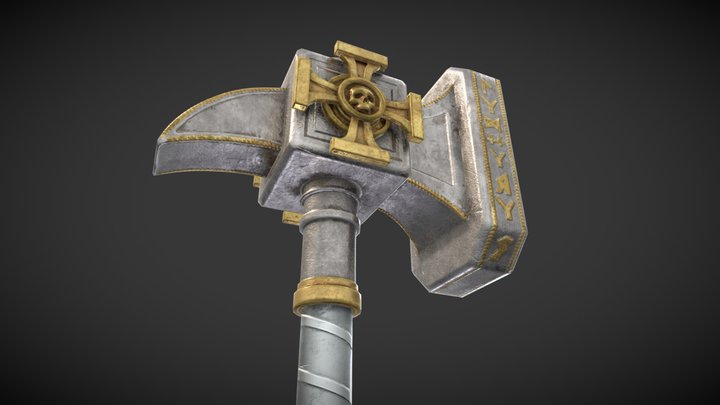 Warhammer's Ghal Maraz 3D Model