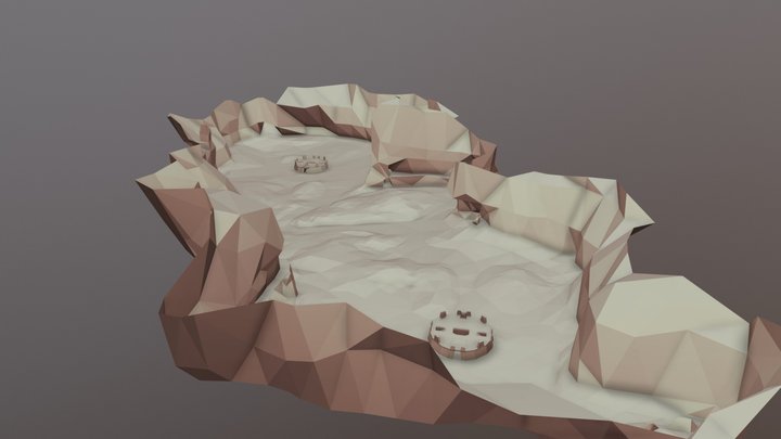 MAPA BLOOD GULCH 3D Model