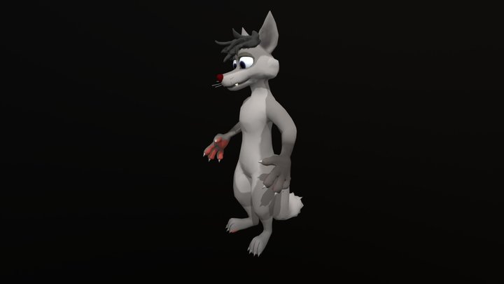 Mesh 9 furry 3D Model