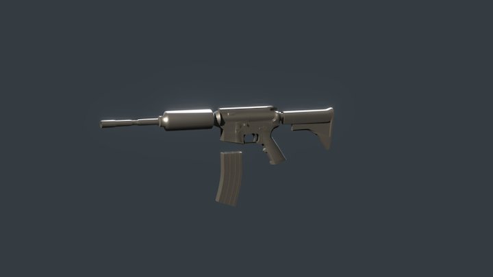 M4a1 2016 (teste) 3D Model