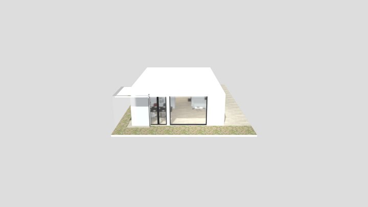 3D model of Living Room and kitchen 3D Model