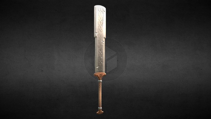 Dwarven Shortsword 3D Model