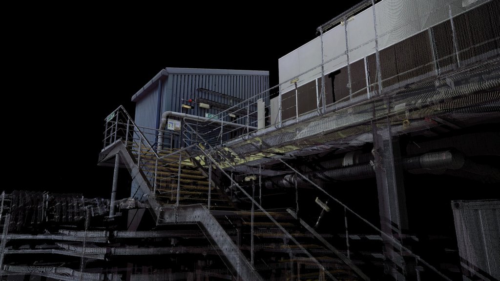 Industry Gantry Stair - Laser Scan