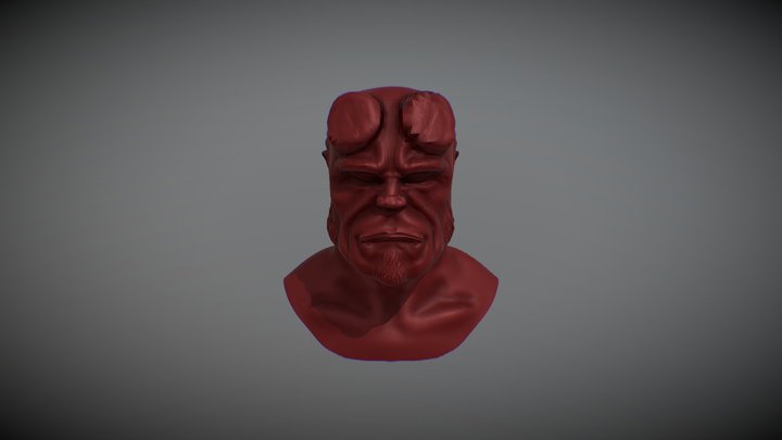 Hellboy Obj 3D Model