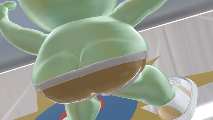 Butt Shake 3D Model