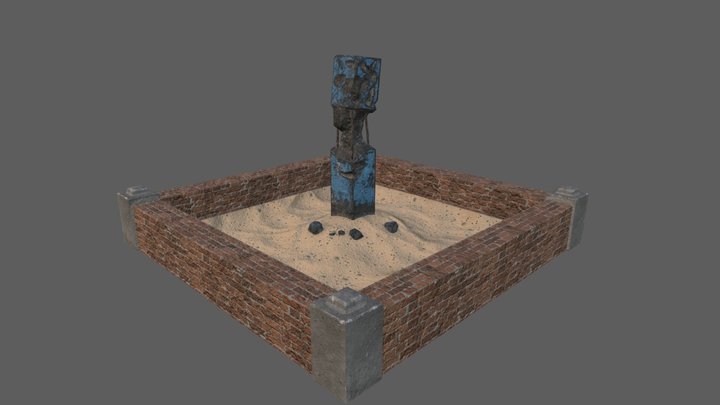 Deserted Pillar 3D Model