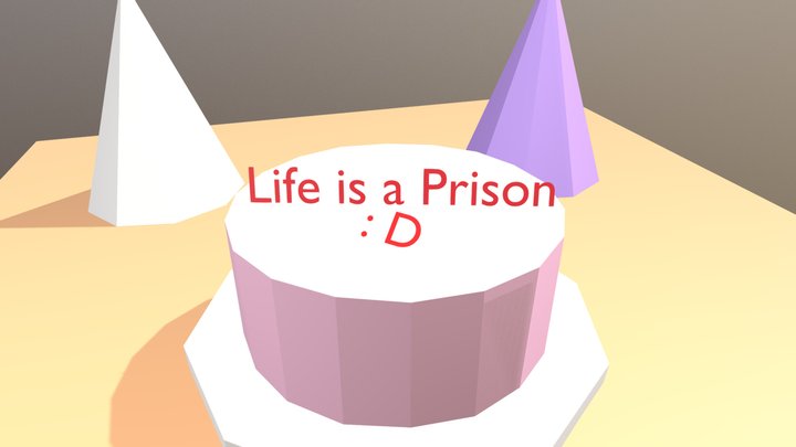 Really Bad Cake Model for Math Class 3D Model