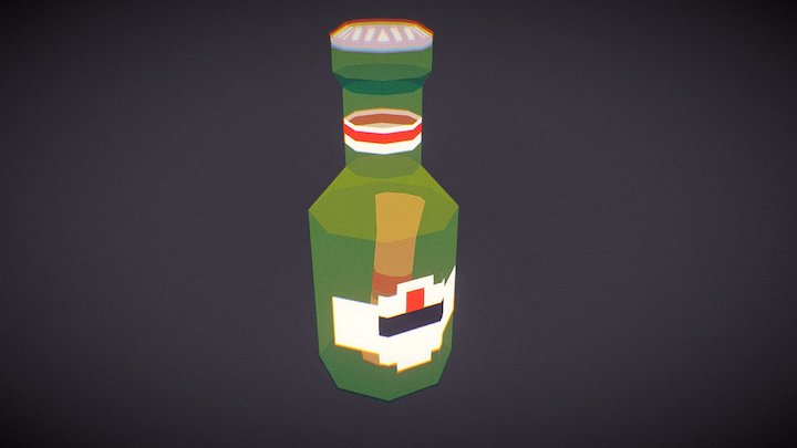 Message in a bottle 3D Model