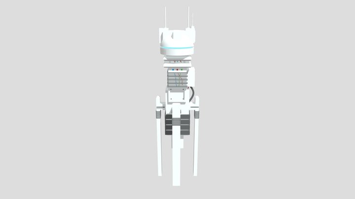 Sci-Fi Droid Tower/Beacon 3D Model