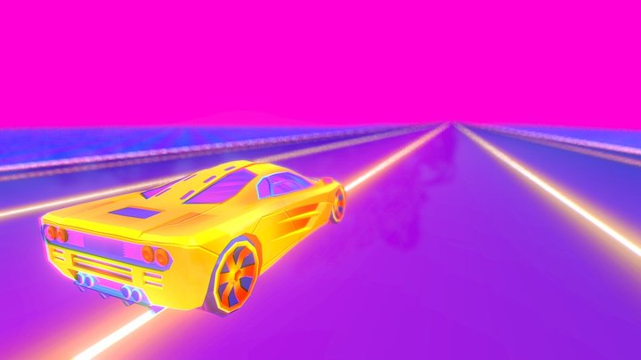 Miami Scene 3D Model